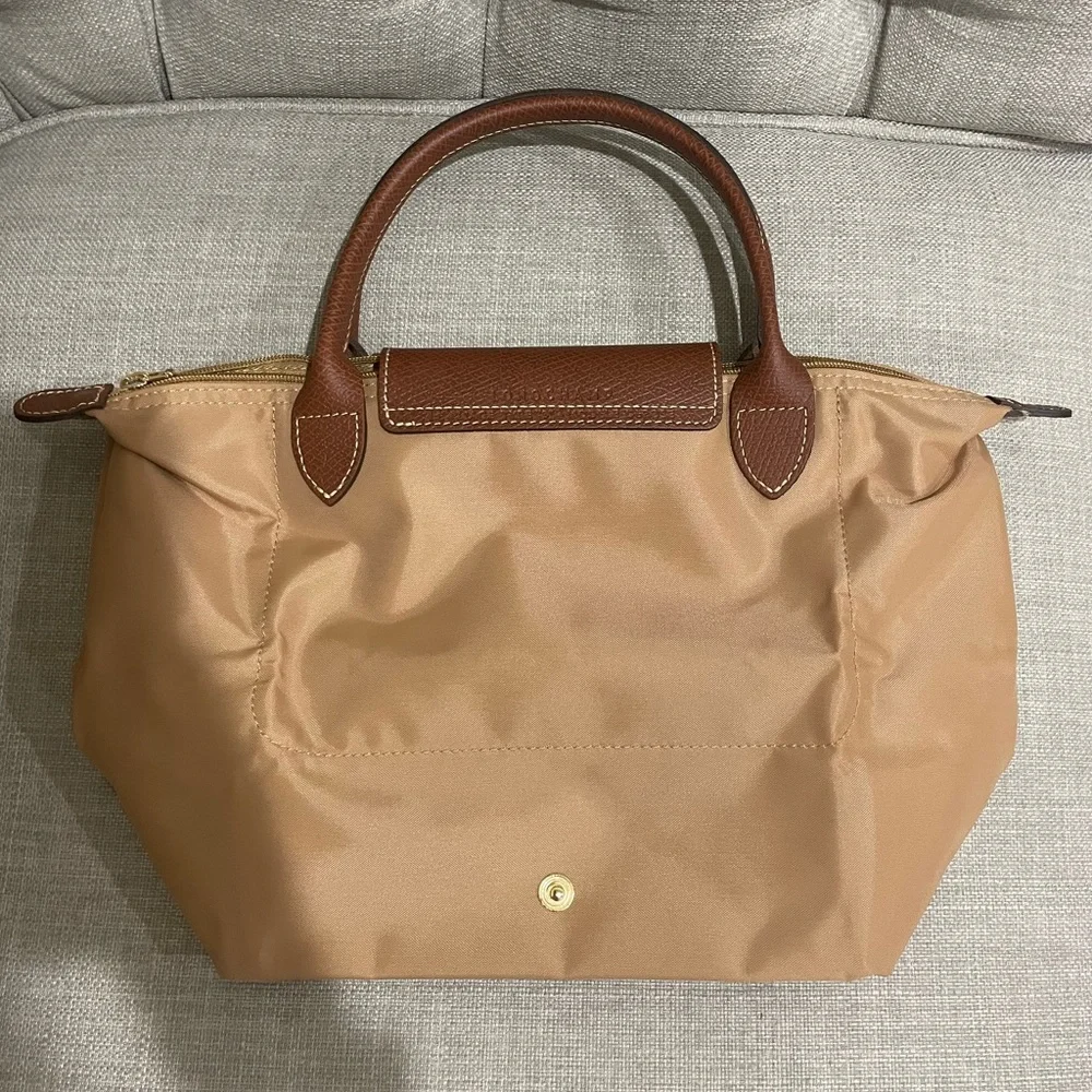 Longchamp Le pliage small tote bag in fawn - Picture 2 of 9
